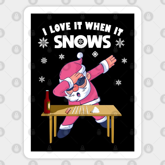 dabbing santa beard funny snow christmas Sticker by auviba-design